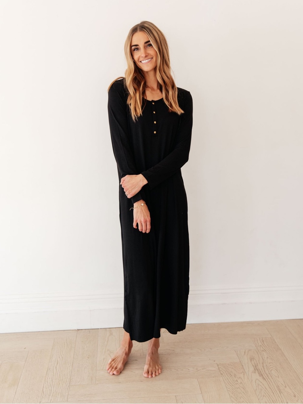 Dwell & Slumber Cosy Onyx Nursing Midi Dress XL/XXL